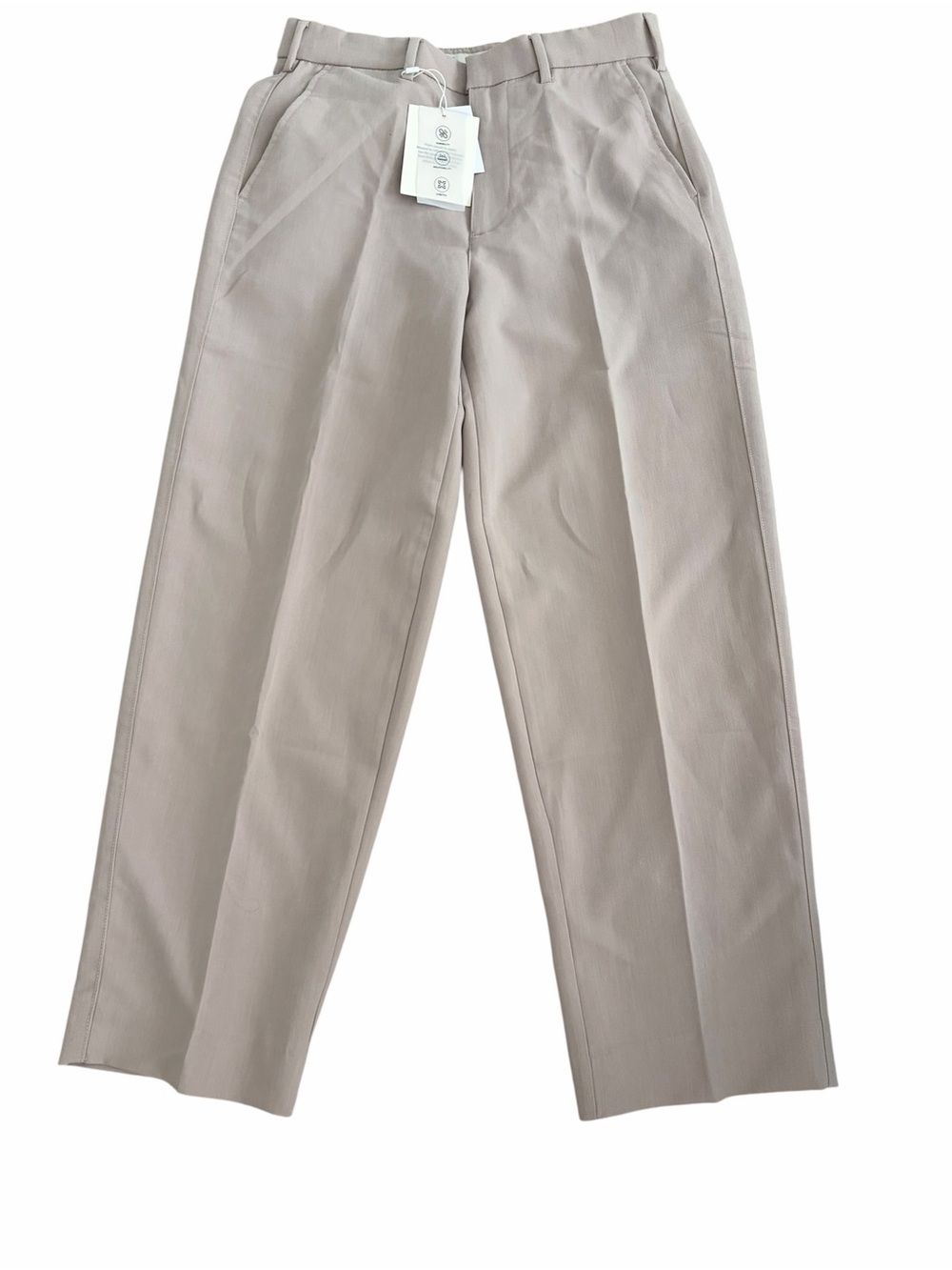Denim & Flower Men's Straight Trousers in Light Beige